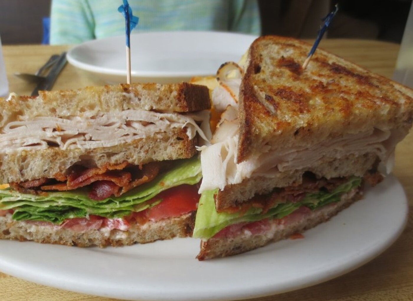 turkey club at The Corner Cafe located in Lowell, MA. 