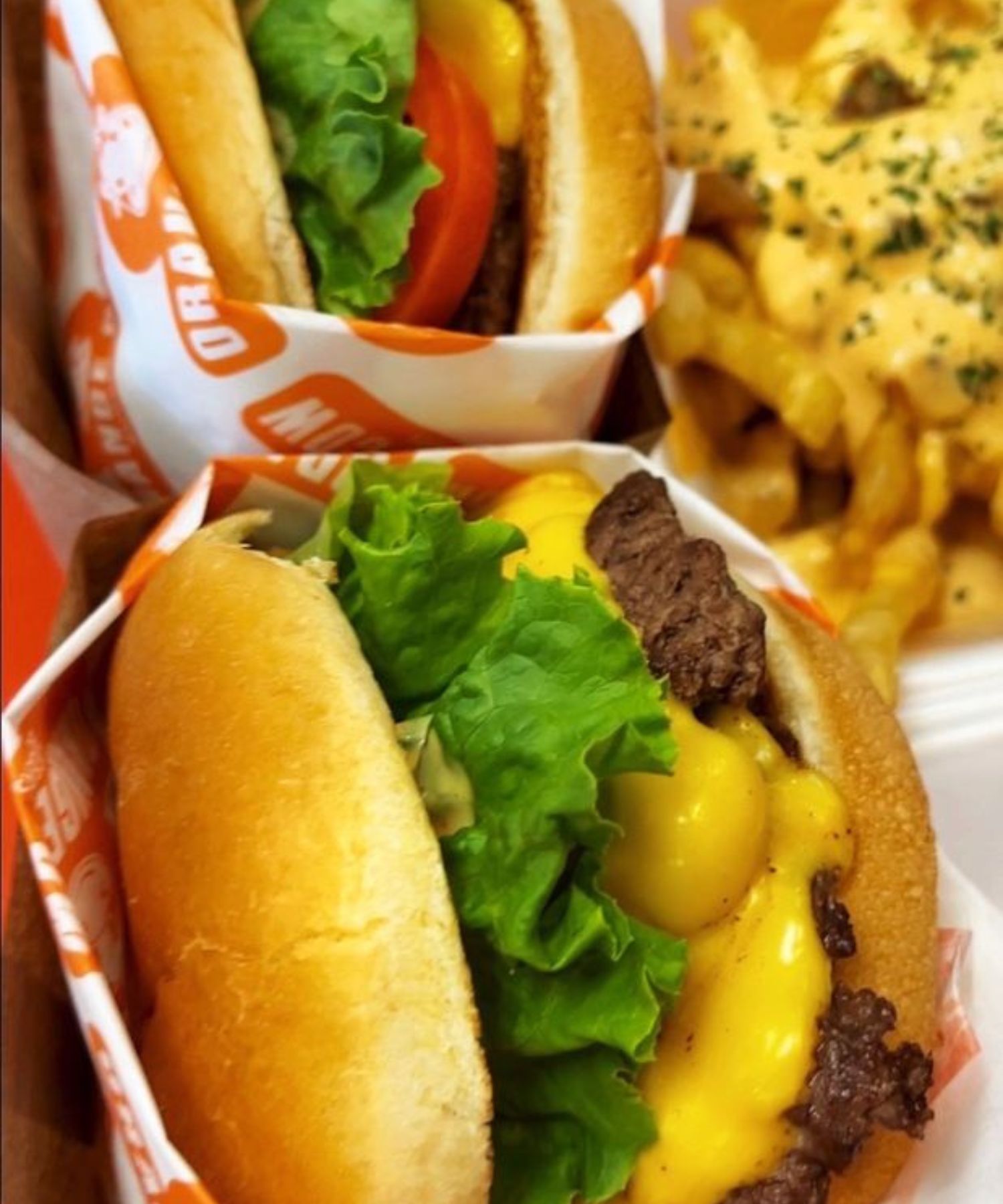 ORANGE COW BURGERS
