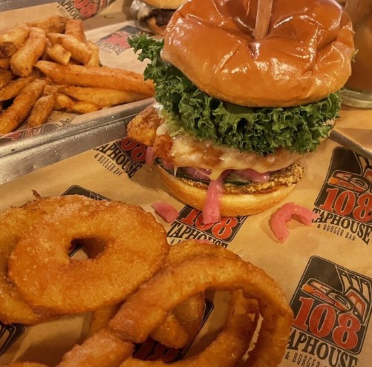 Food at 108 Tap House & Burger Bar located in Ketchikan, AK.  