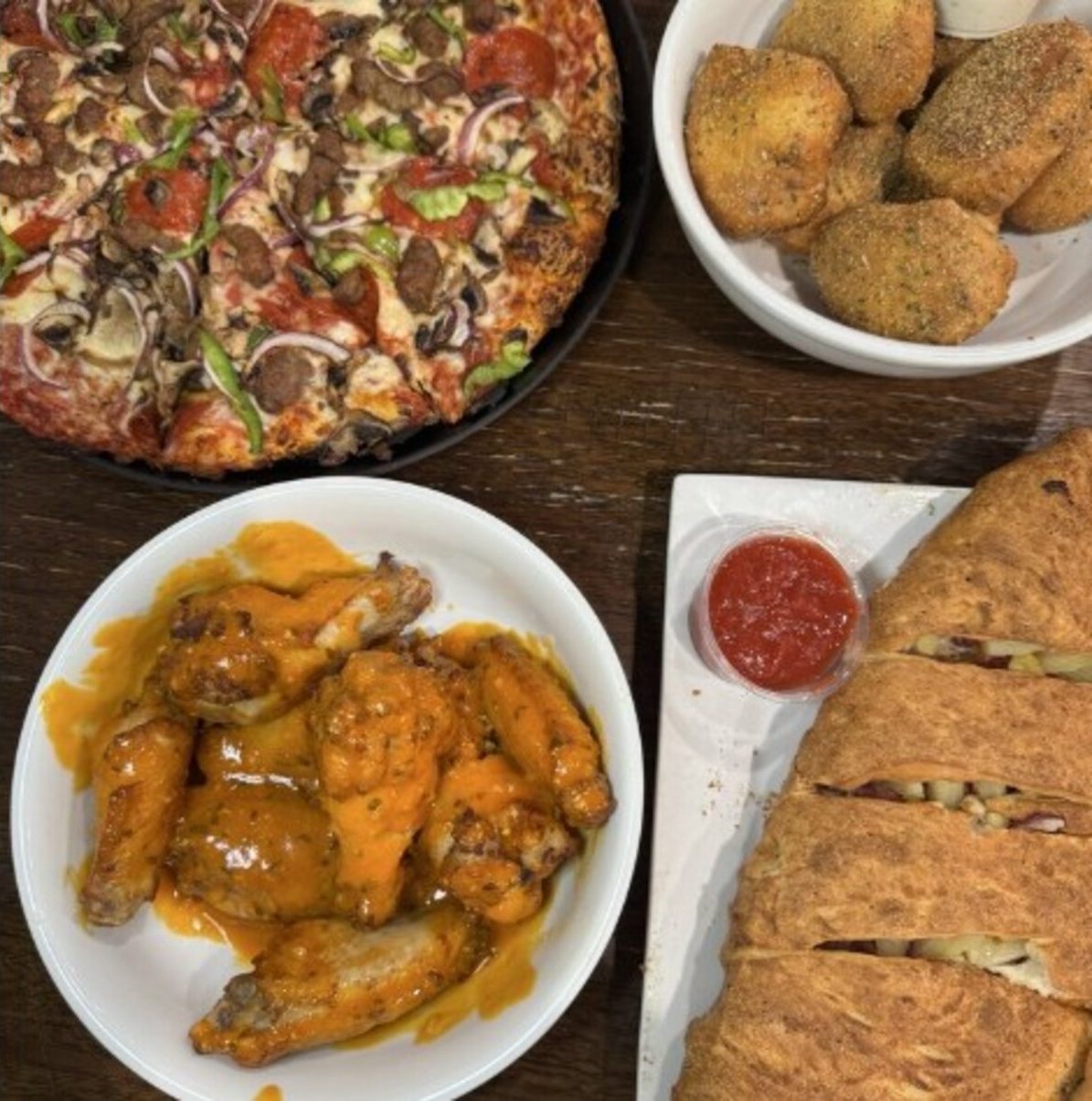 Food at Pizzava located in Sparks, NV.     