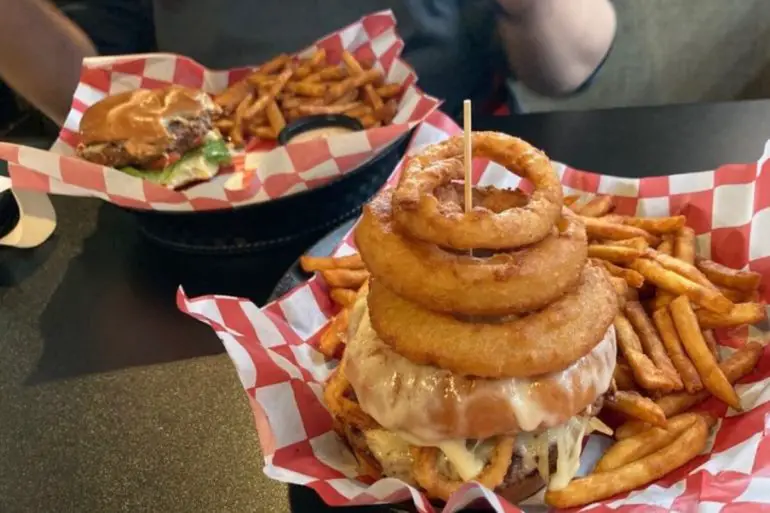Food at Boulder Tap House located in Mason City, IA.