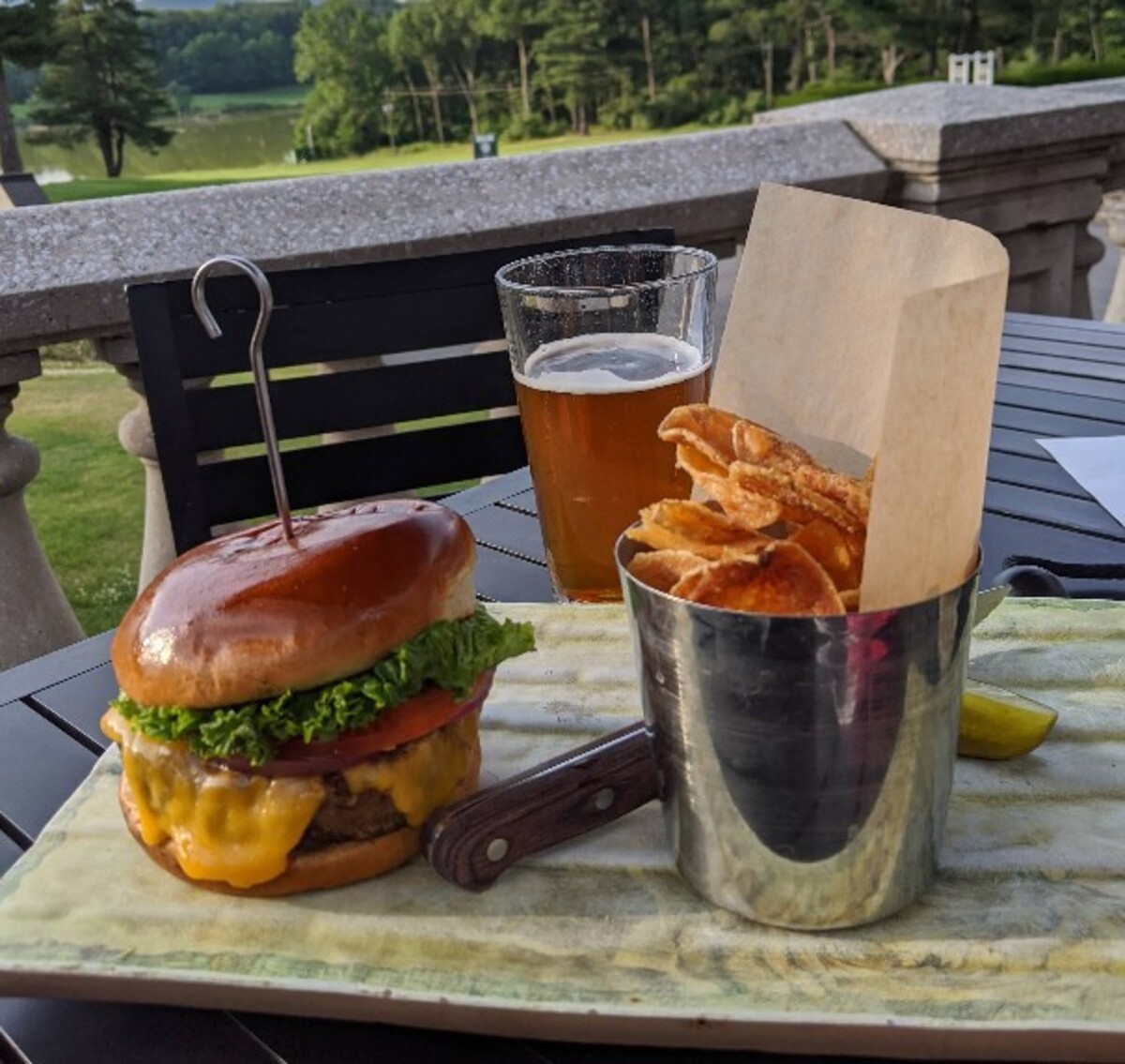 Food at The Field Burger and Tap located in State College, PA.