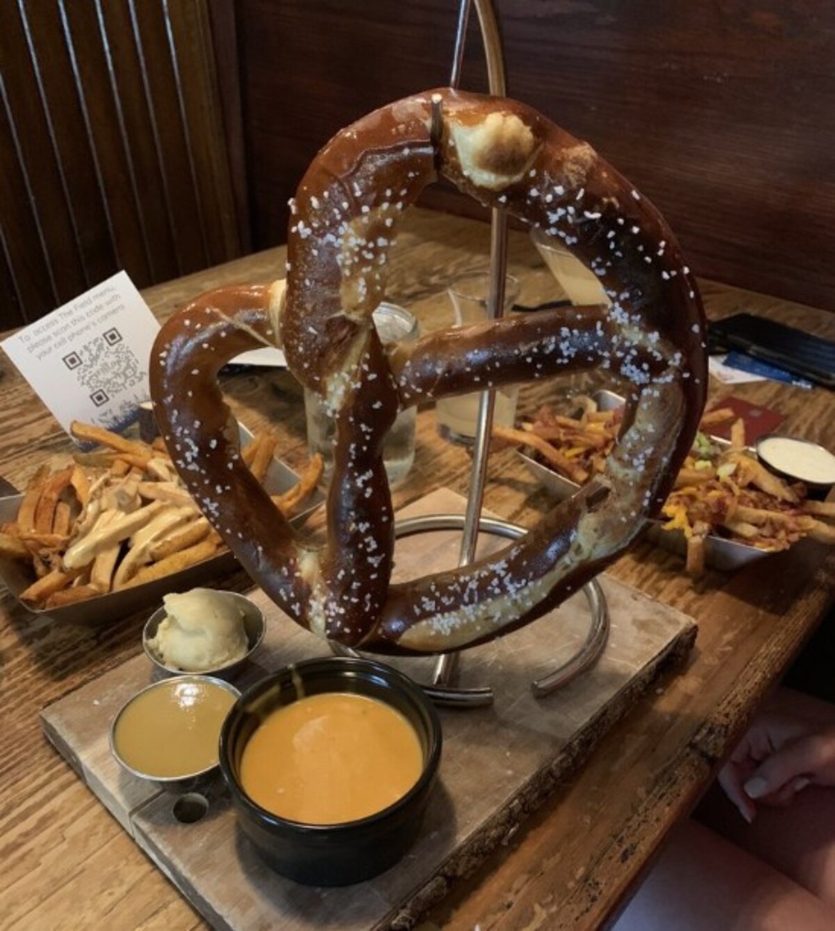 Food at The Field Burger and Tap located in State College, PA.