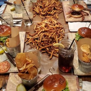 Food at The Field Burger and Tap located in State College, PA.