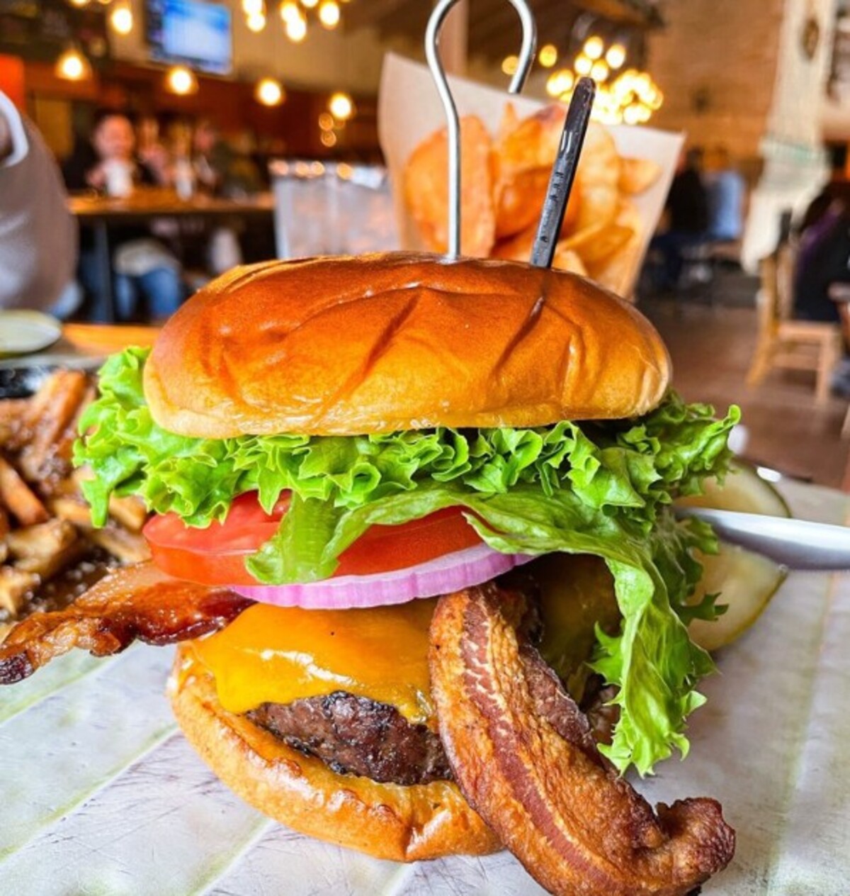 Food at The Field Burger and Tap located in State College, PA.