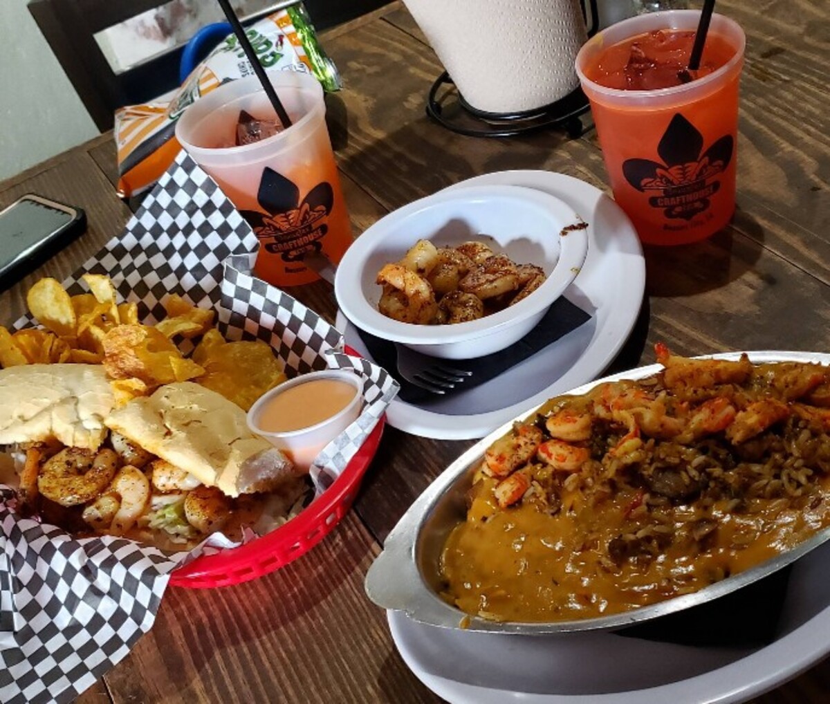 Food at BeauxJax Crafthouse located in Bossier City, LA. 