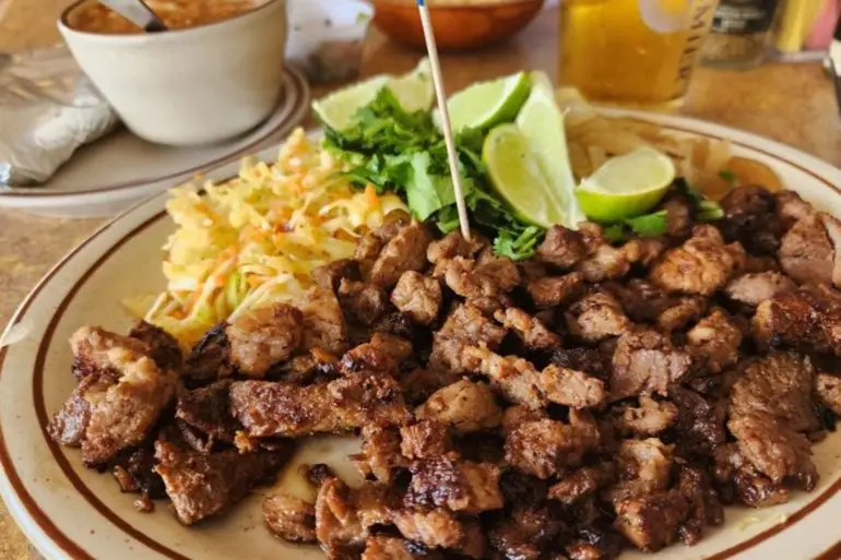 Food at Andele's Dog House located in Las Cruces, NM.