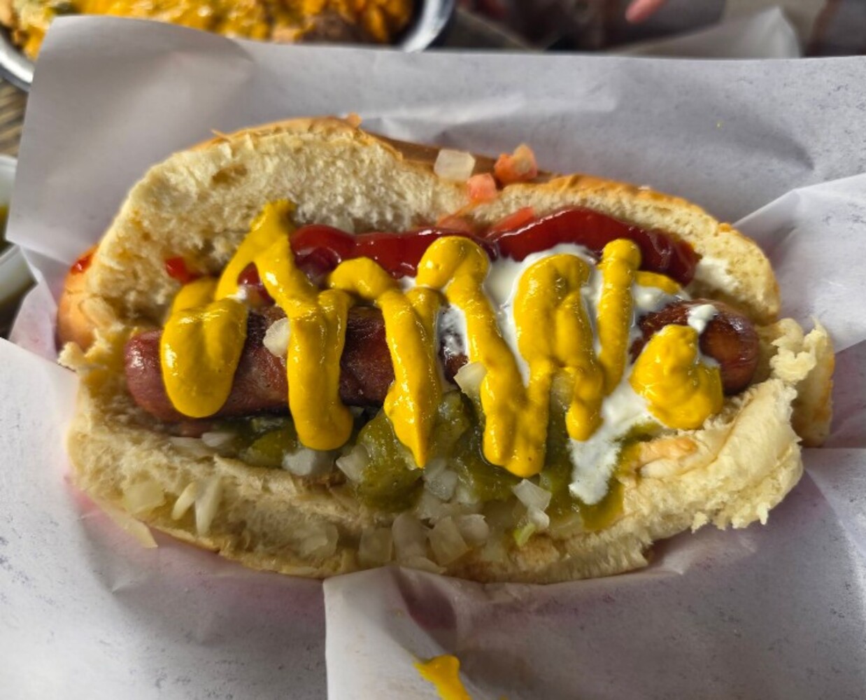 Food at Andele's Dog House located in Las Cruces, NM.