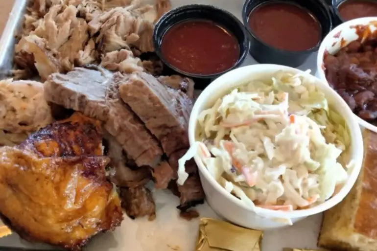 Food at BJ's Nevada Barbecue located in Sparks, NV.