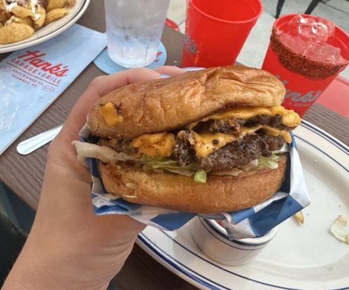 Food at Hank’s Garage & Grill located in Shawnee, KS.