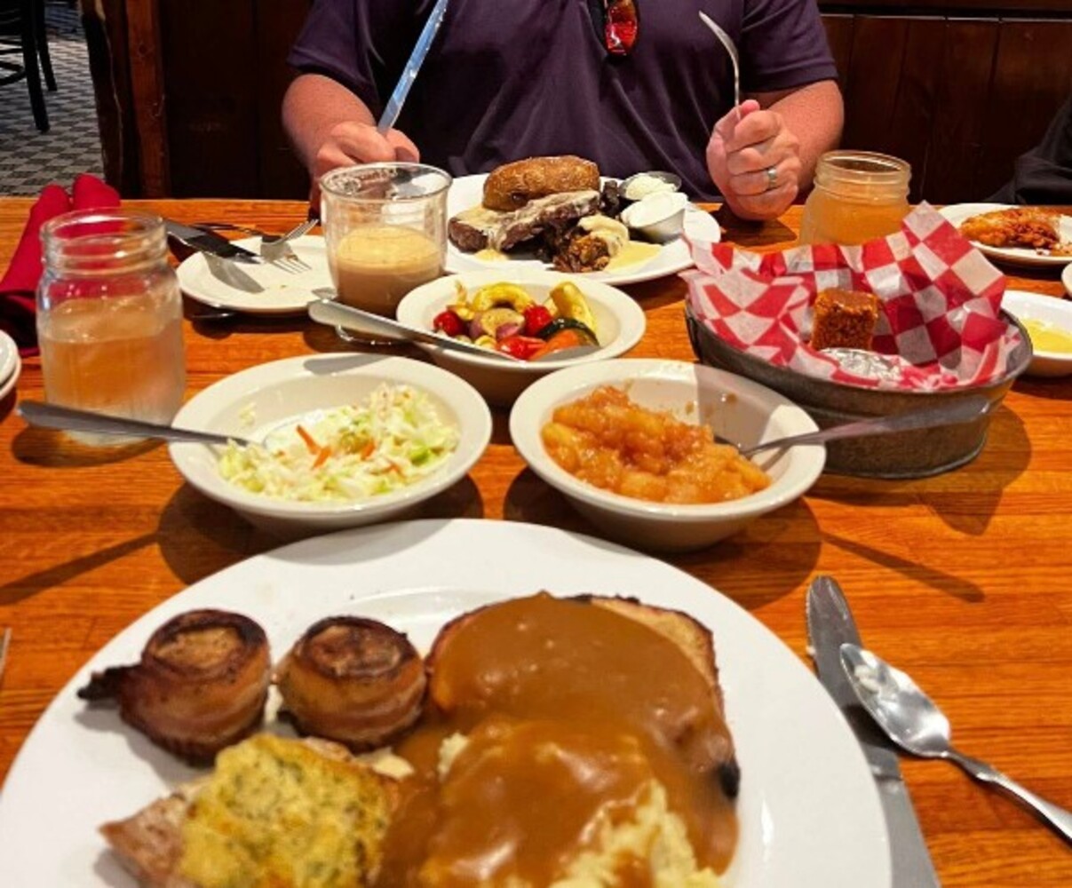 Food at Machine Shed Restaurant Davenport located in Davenport, IA. 