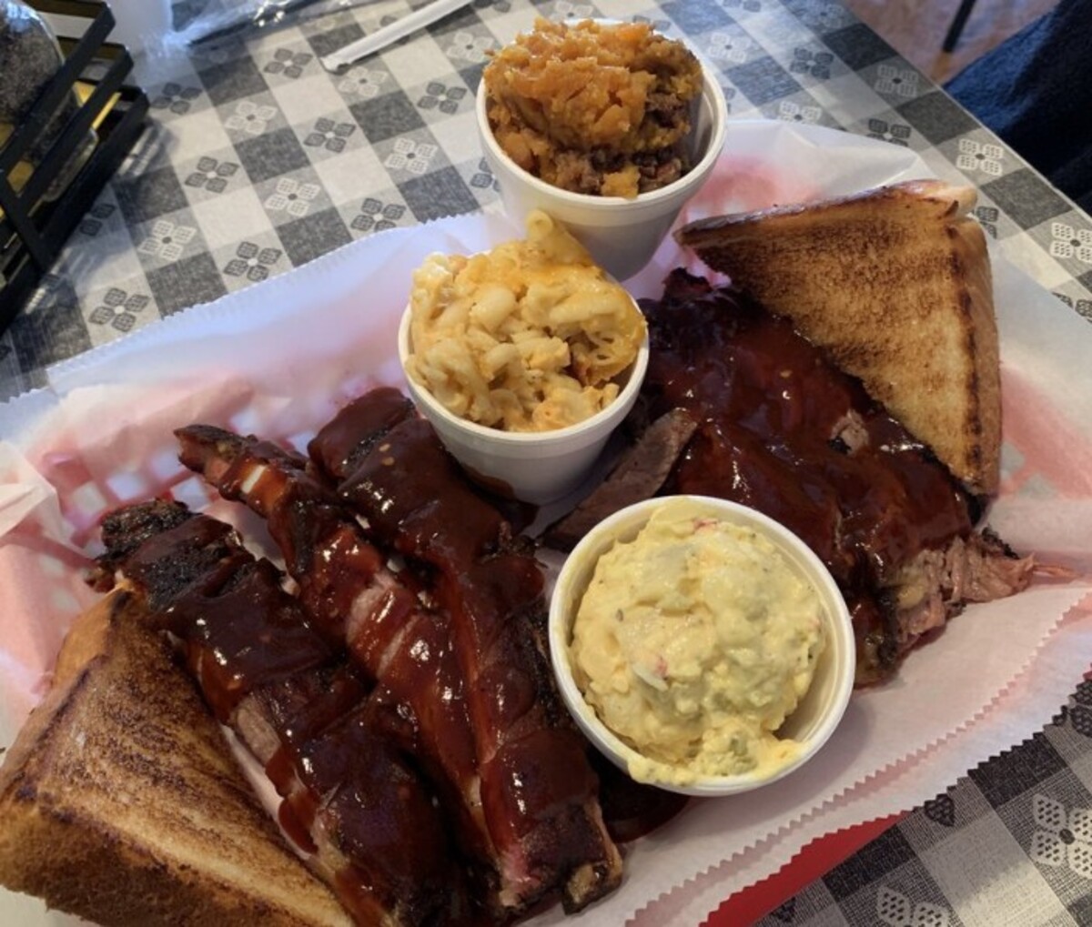 Food at Dem 2 Brothers And A Grill located in Charleston, WV.   