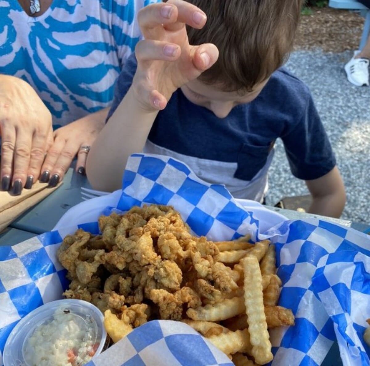 Food at Tommy's Clam Shack located in Warwick, RI.
