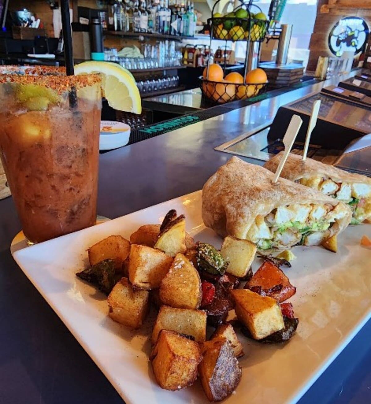 Food at Bighorn Tavern located in Reno, NV.