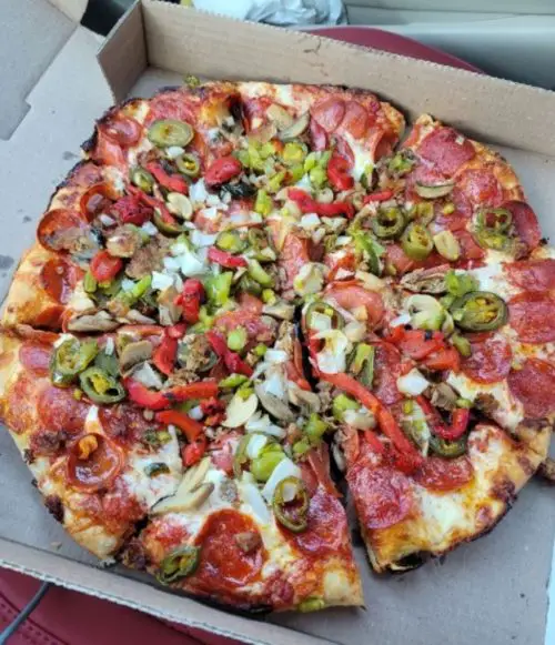 Food at The Pizza Nomad located in West Warwick, RI.