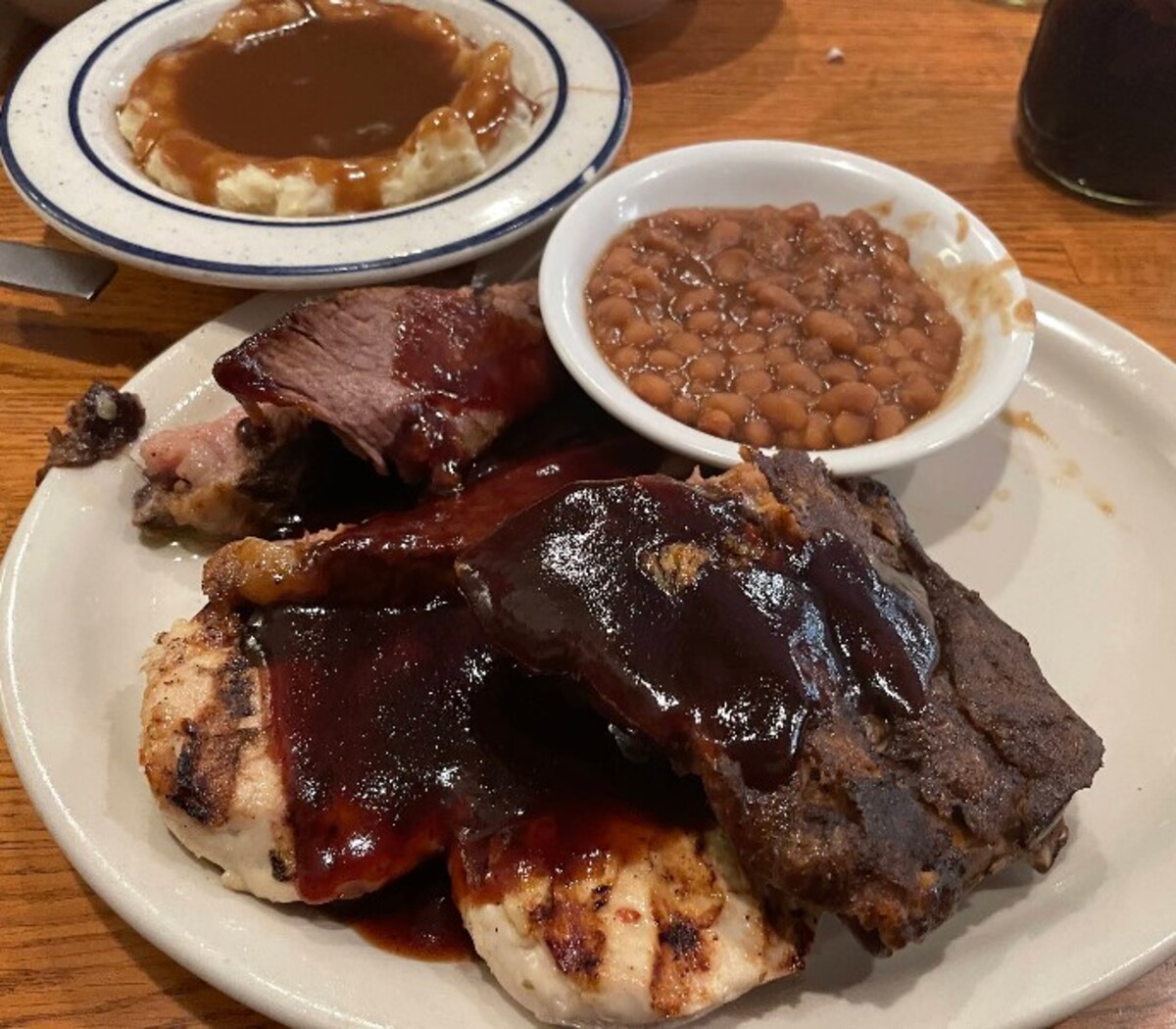 Food at Machine Shed Restaurant located in Davenport, IA.