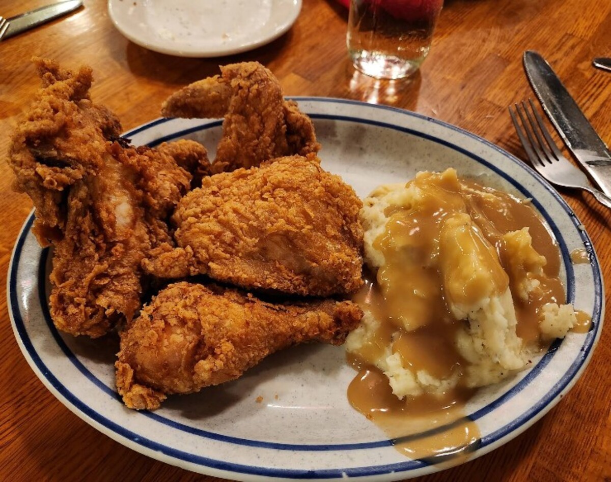 Food at Machine Shed Restaurant located in Davenport, IA.