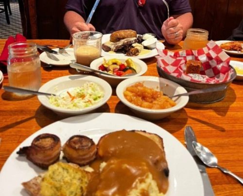 Food at Machine Shed Restaurant located in Davenport, IA.
