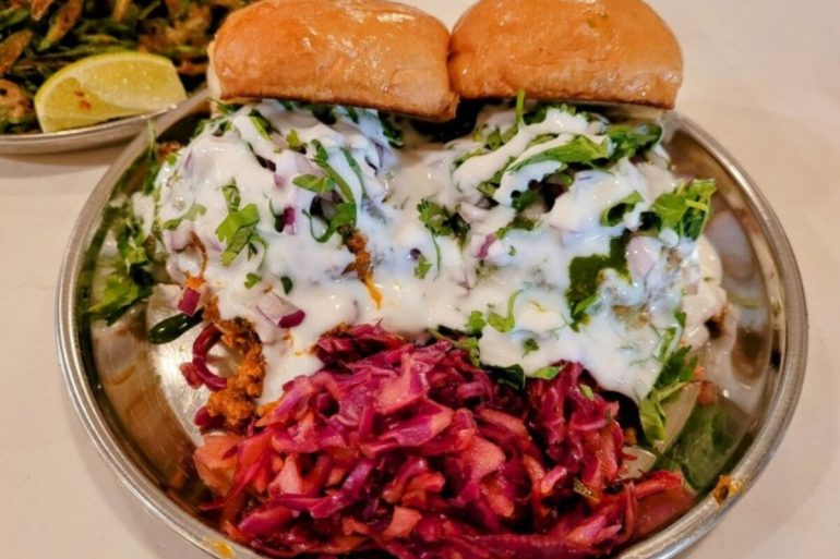 Food at Chai Pani located in Asheville, NC.