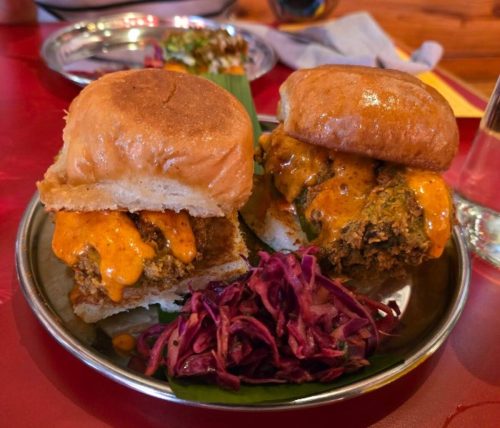 Food at Chai Pani located in Asheville, NC.