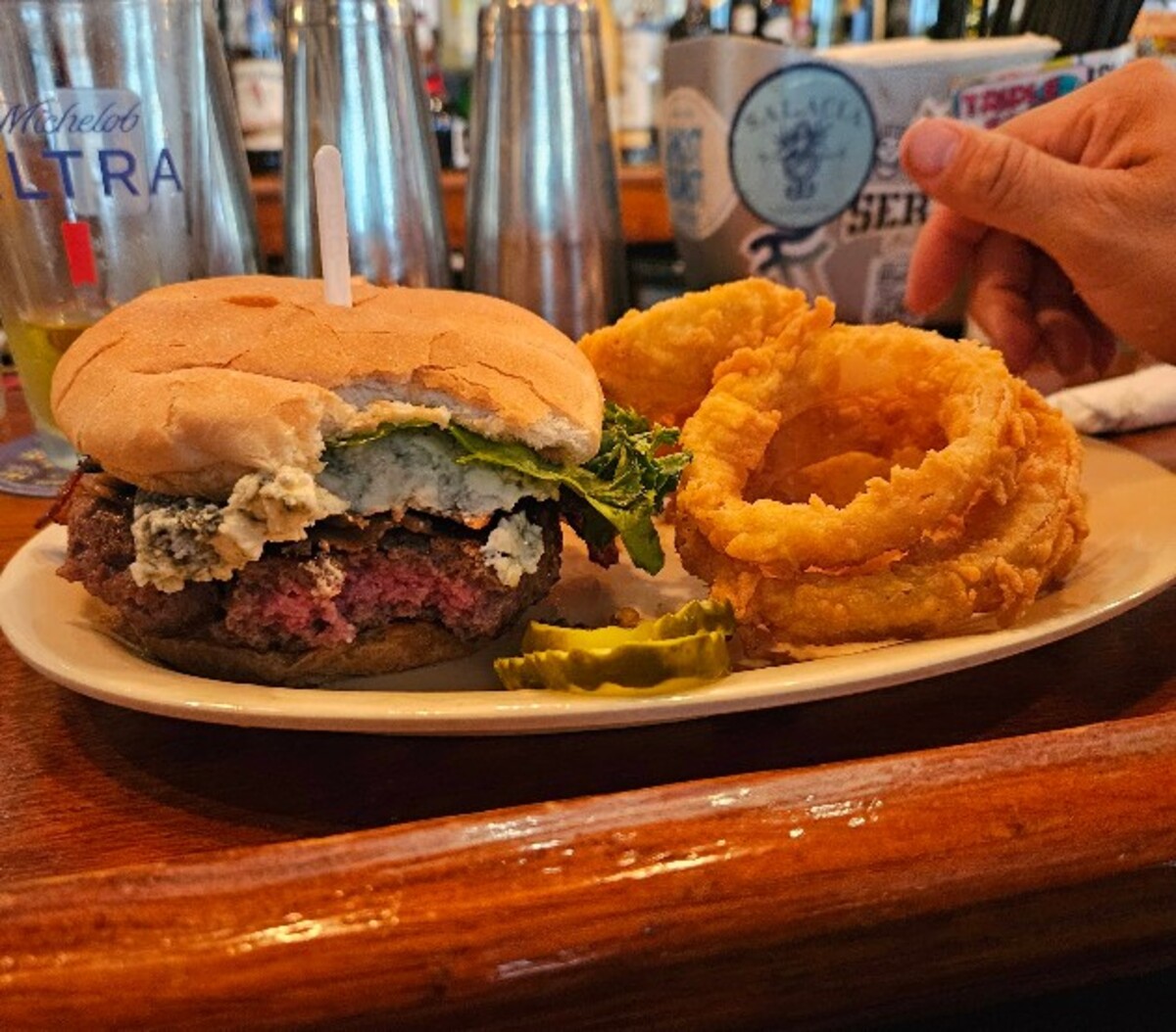 Food at Crystal Beer Parlor located in Savannah, GA.  