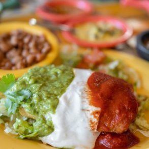 Food at La Nueva Casita Cafe located in Las Cruces, NM.