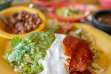 Food at La Nueva Casita Cafe located in Las Cruces, NM.