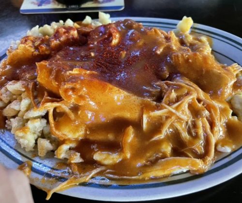 Food at Tony Packo's located in Toledo, OH.