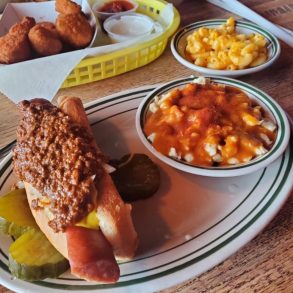 Food at Tony Packo's located in Toledo, OH.