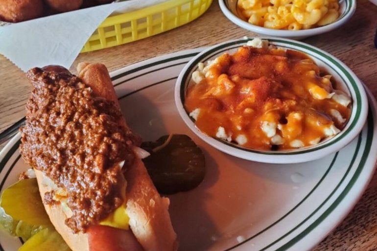 Food at Tony Packo's located in Toledo, OH.