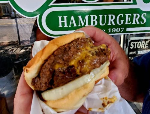 Food at Hudson's Hamburgers located in Coeur d’Alene, ID.
