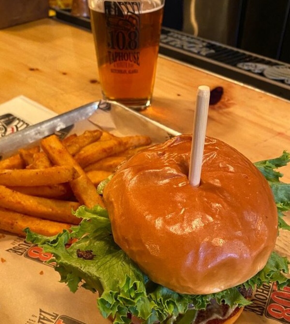 Food at 108 Tap House & Burger Bar located in Ketchikan, AK.  