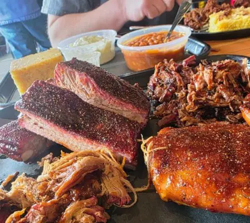 Food at Sweetwood BBQ located in Wenatchee, WA.