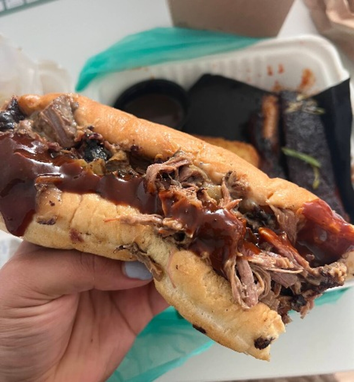 Food at Sweetwood BBQ located in Wenatchee, WA