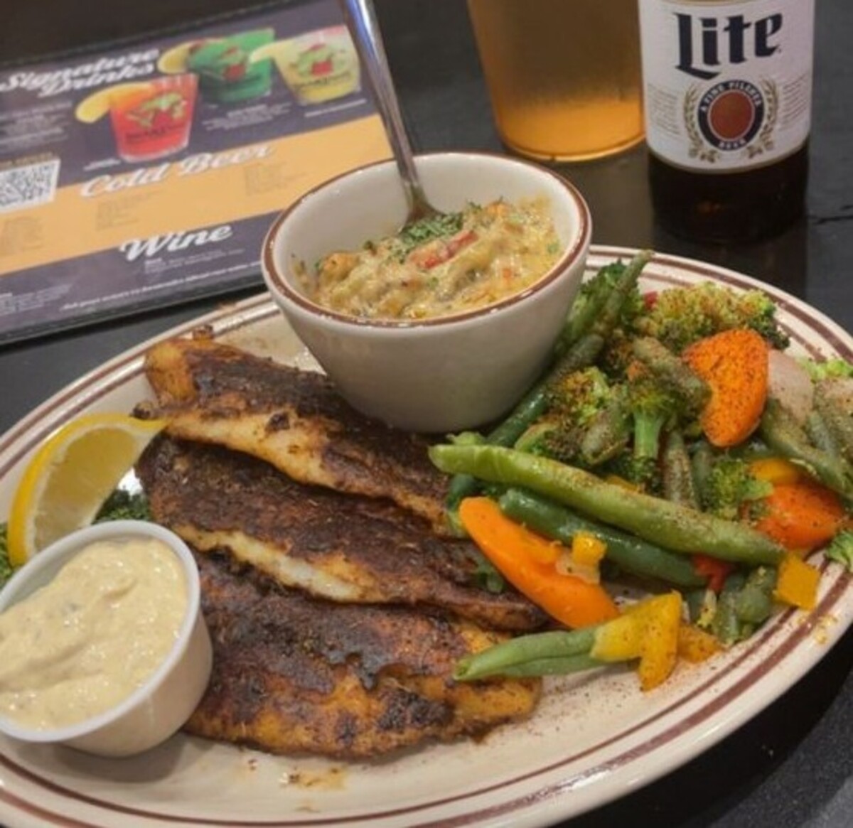 Food at Broussard's Cajun Cuisine located in Cape Girardeau, MO. 