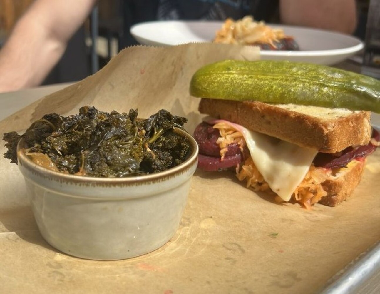 Food at Bahnhof WVrsthaus & Biergarten located in Huntington, WV.