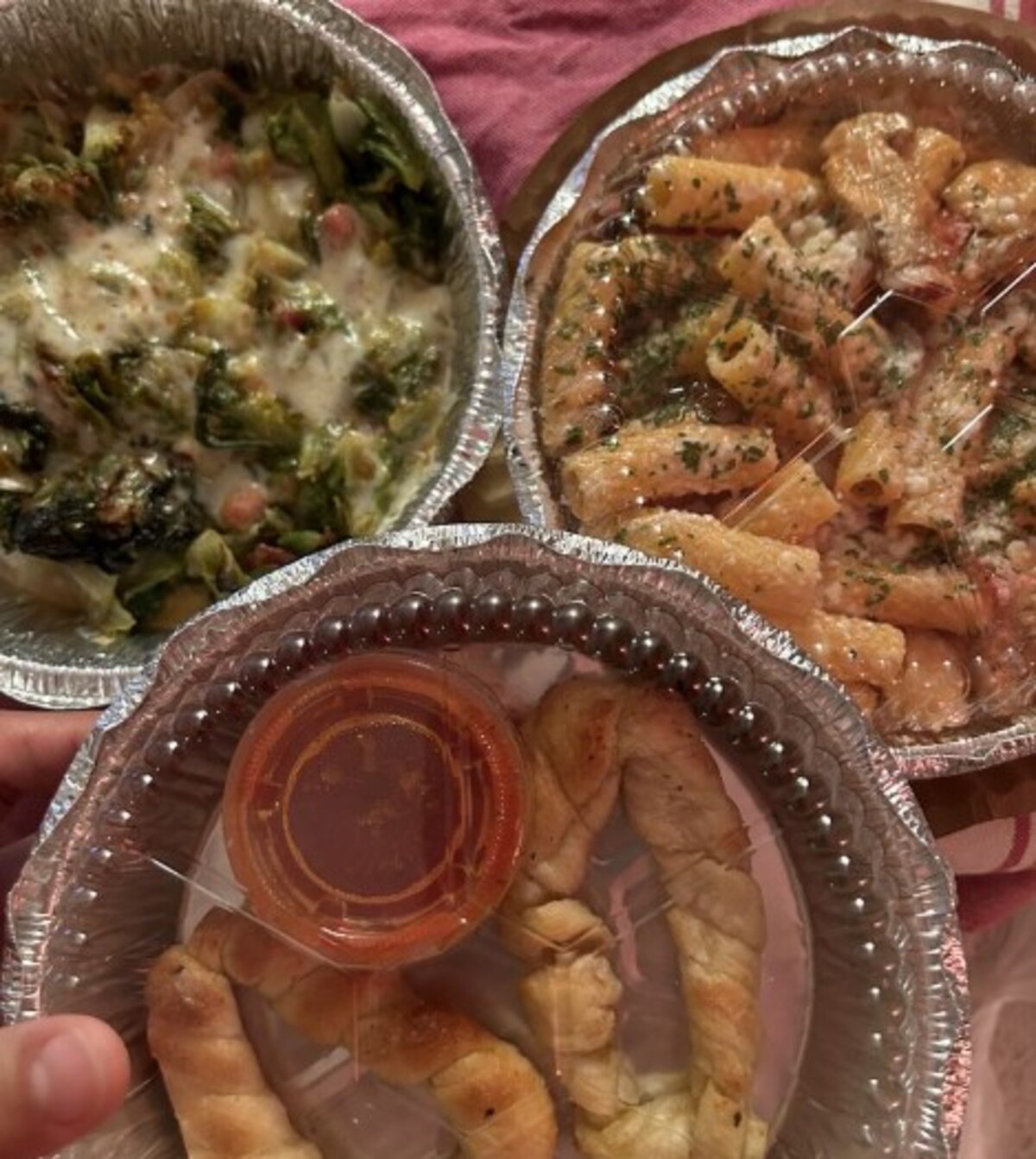 Food at Nina's Pizza located in Utica, NY.