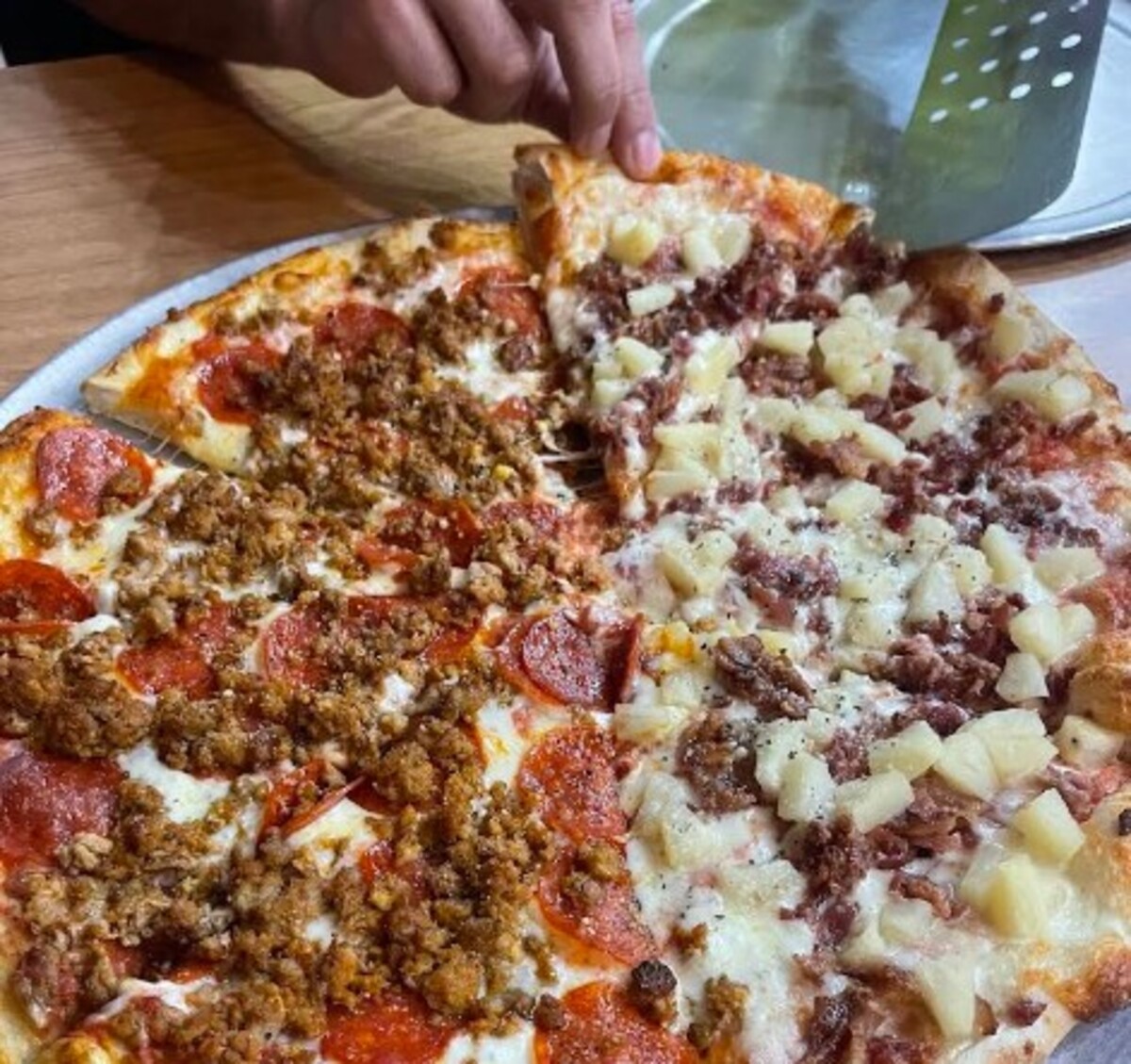 Food at Nina's Pizza located in Utica, NY.