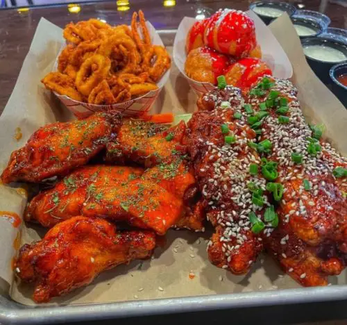 Food at Wing Spot located in Redding, CA.