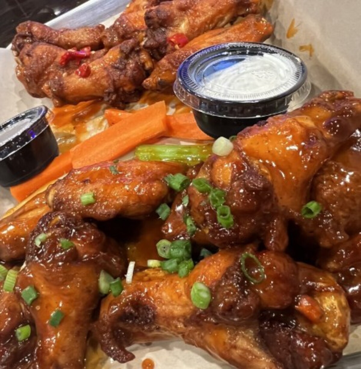 Food at Wing Spot located in Redding, CA.