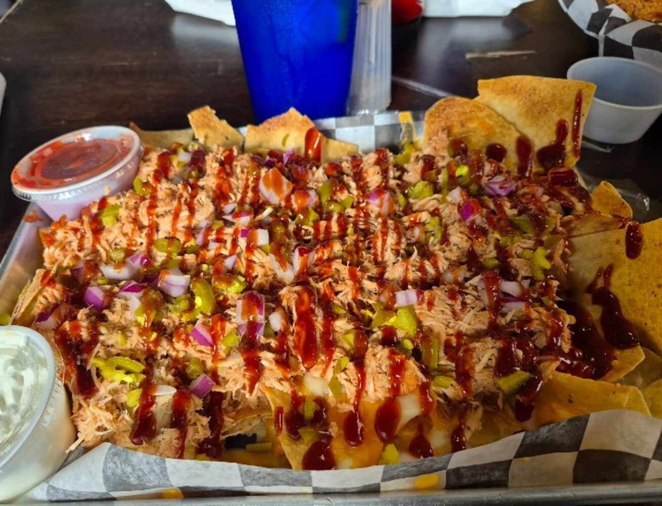 Food at The Dirty Bird located in Jackson, MI. 