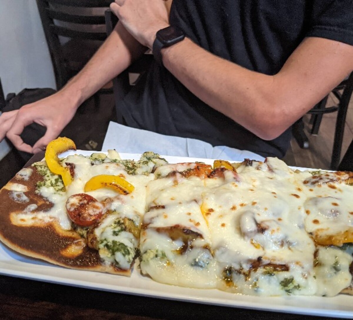 Food at The Dirty Bird located in Jackson, MI. 