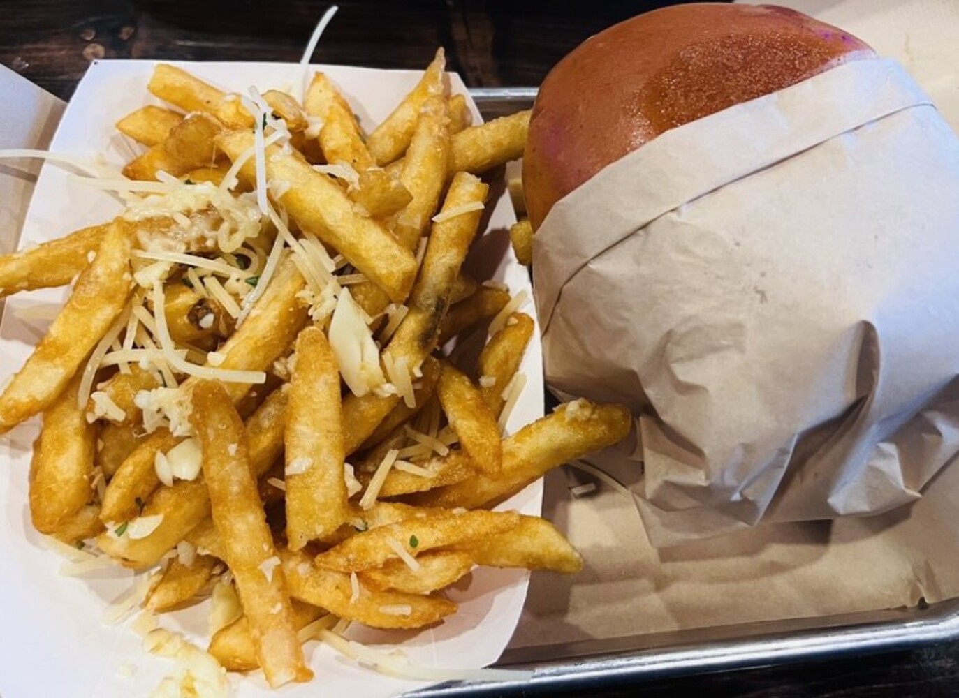 Food at Wing Spot located in Redding, CA.