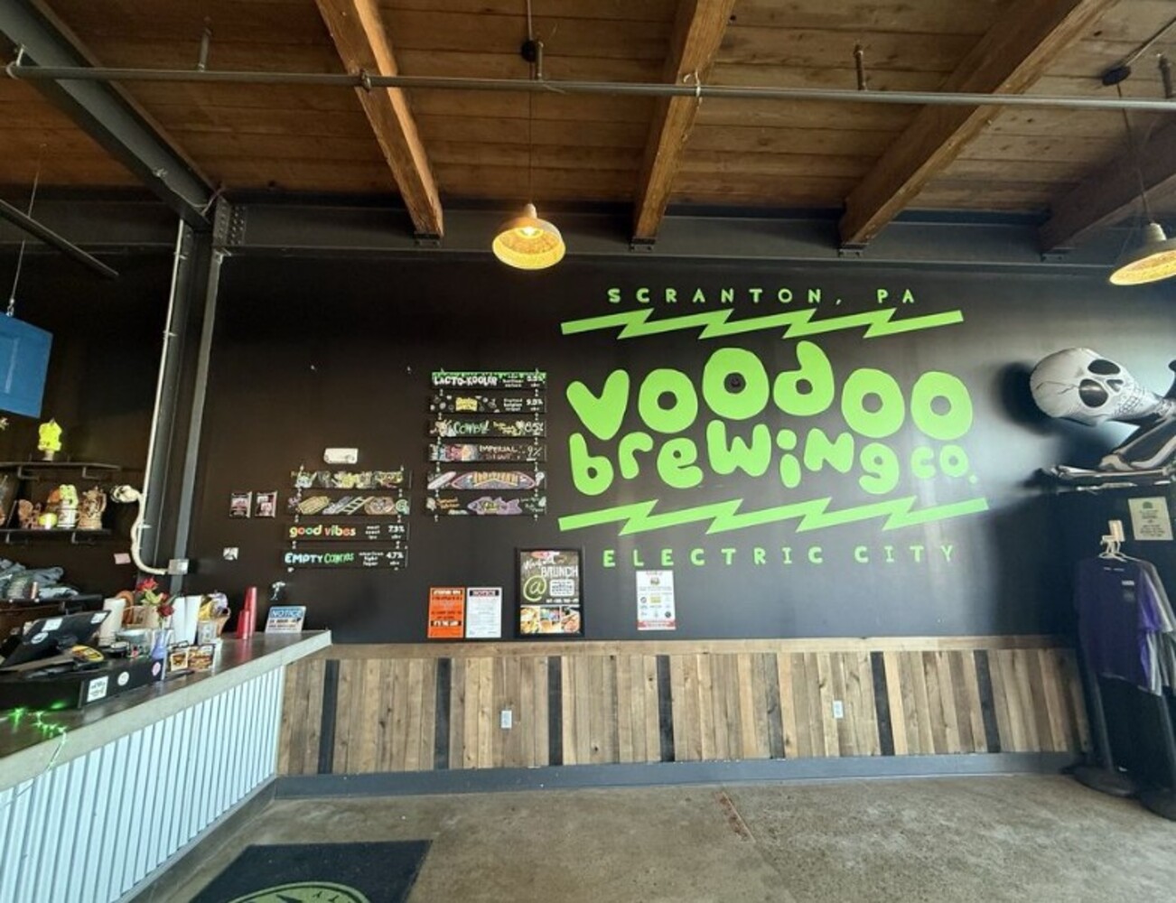 at Voodoo Brewing located in Scranton, PA