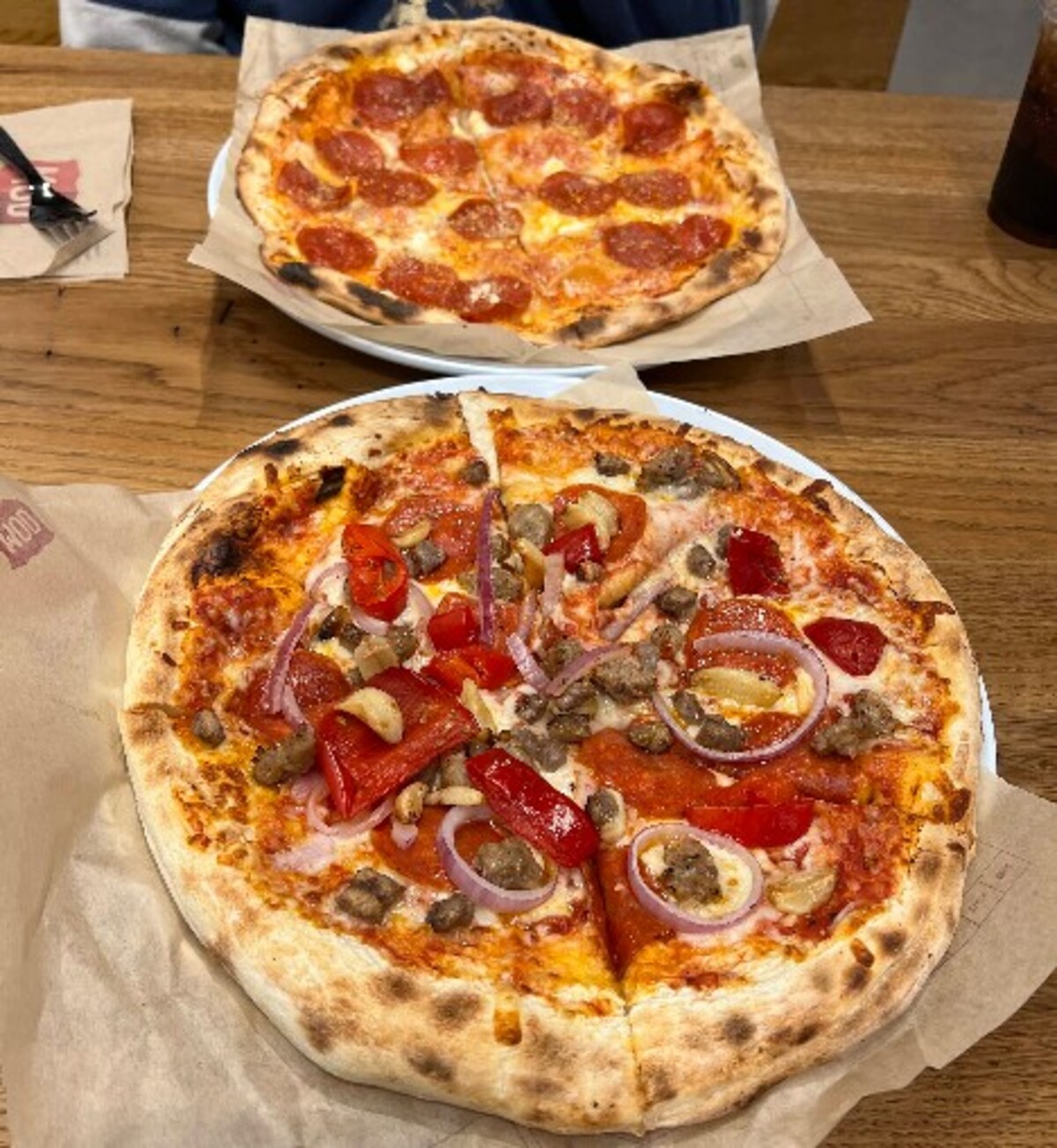 Pizza at MOD Pizza located in Burlington, NC. 
