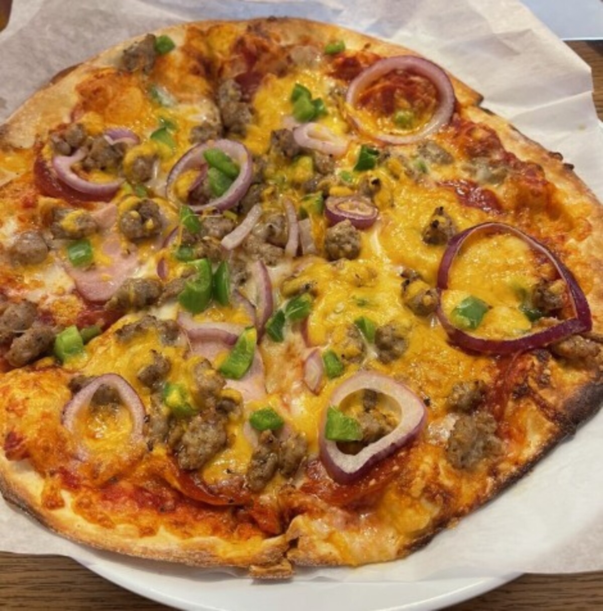 Pizza at MOD Pizza located in Burlington, NC. 