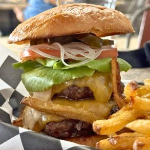 Ultimate Double-Decker 2x2 at Ultimate Burger in Kailua-Kona, Hawaii