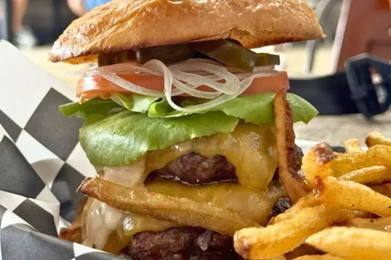 Ultimate Double-Decker 2x2 at Ultimate Burger in Kailua-Kona, Hawaii