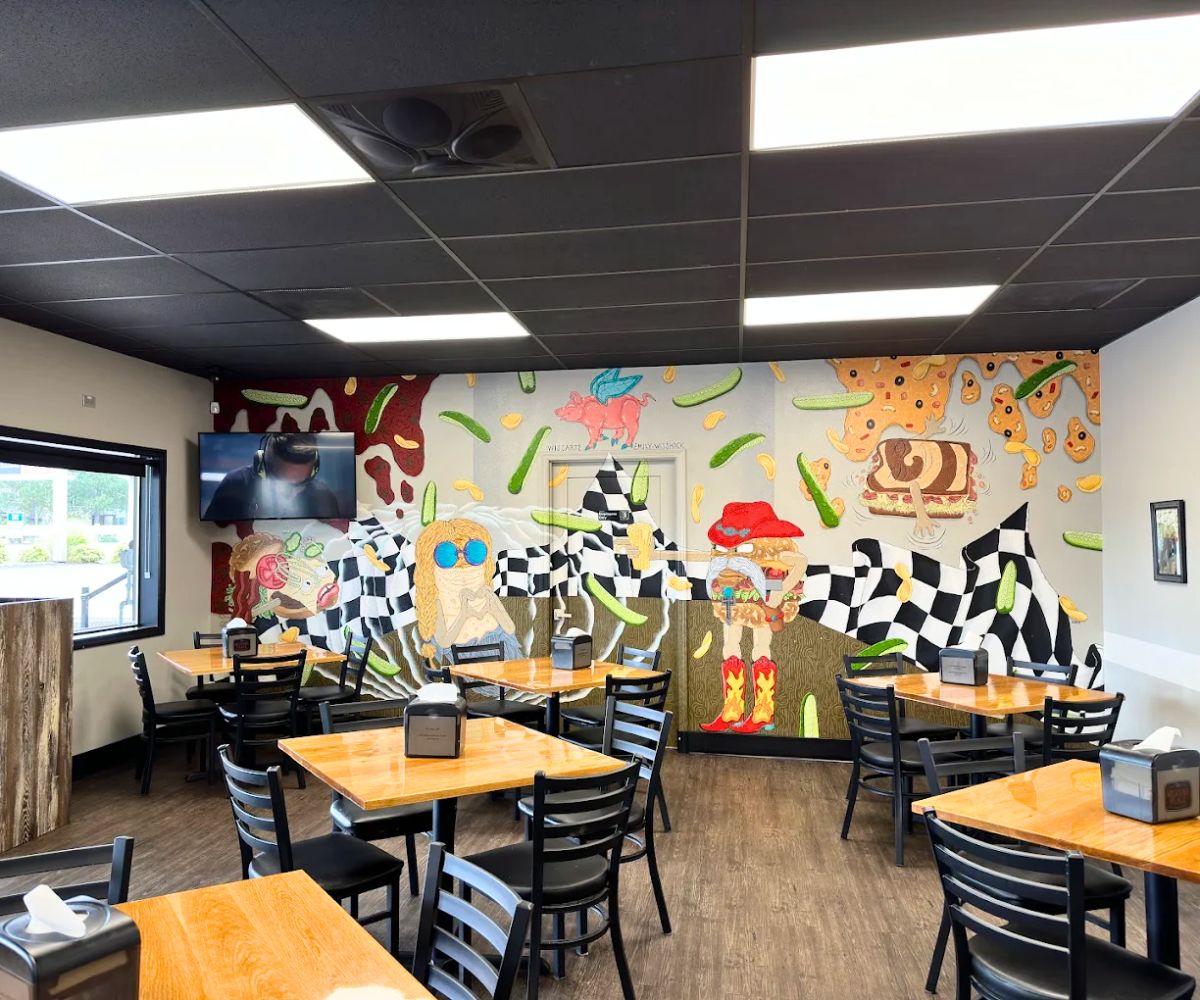 interior of The Meating Place Cafe in Hillsboro, Oregon