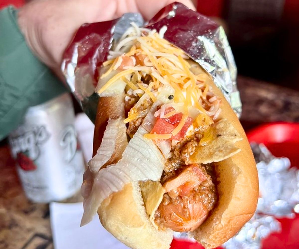 Taco Dog at Hillbilly Hot Dogs in Laserge, WV